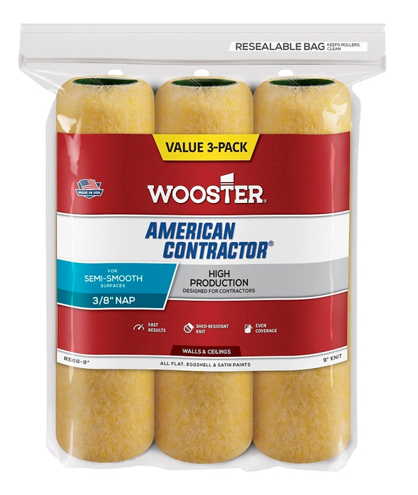 Wooster Roll Cvr AC 3/8 9" 3PK3 R568-9