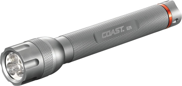Coast G26 330 Lumen Bulls-Eye Spot Beam LED Flashlight, Batteries Included 19807