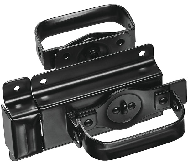 National Hardware N101-576 V25 Swinging Door Latch in Black,3/4"