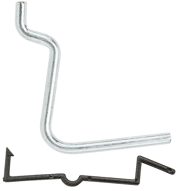 National Hardware Zinc Plated Steel Locking Hooks 8 pk N180-004