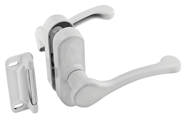 National Hardware N262-196 V1320 Lever Latch in White,1-3/4"