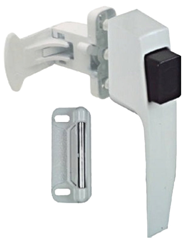 National Hardware N213-165 V1326 Pushbutton Latch in White,1-3/4"