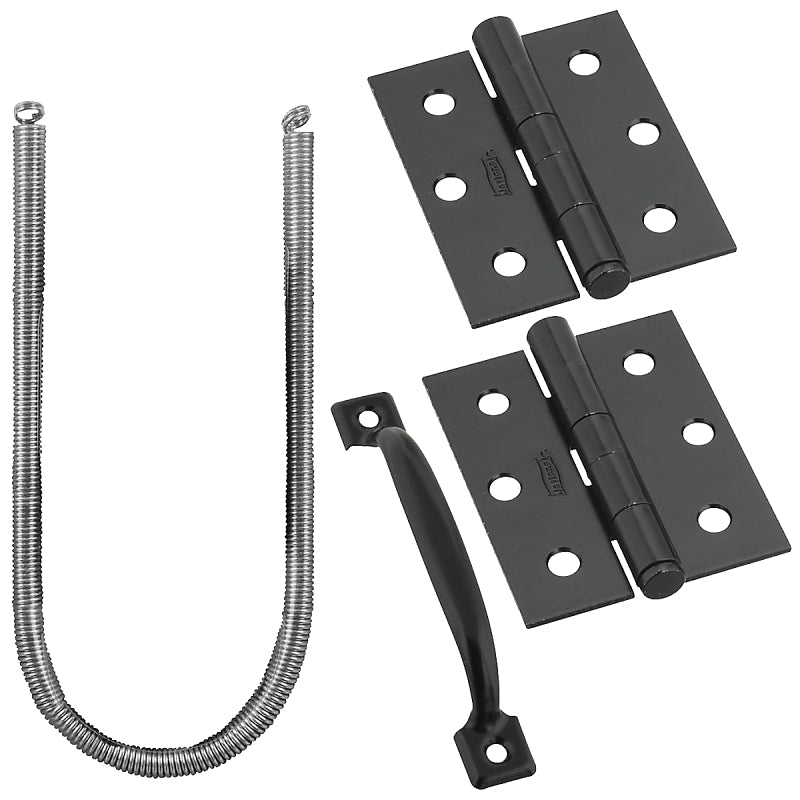 National Hardware N107-409 V90 Screen and Storm Door Set in Black