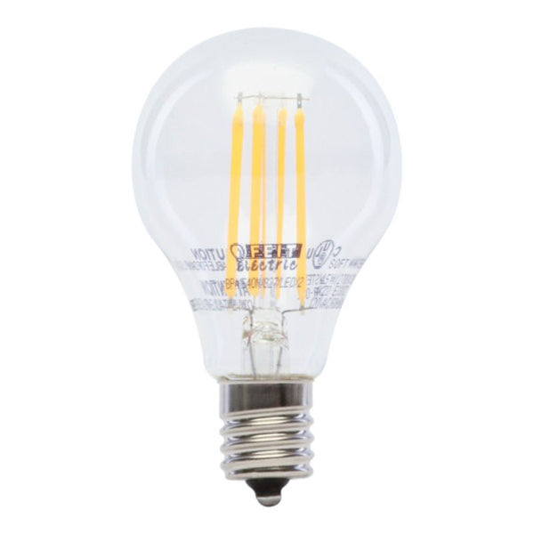 Feit Electric BPA1540N/827/LED/2 Decorative Clear Glass Filament LED Dimmable 40W Equivalent Classic A15 Light Bulb (Pack of 2), Soft White