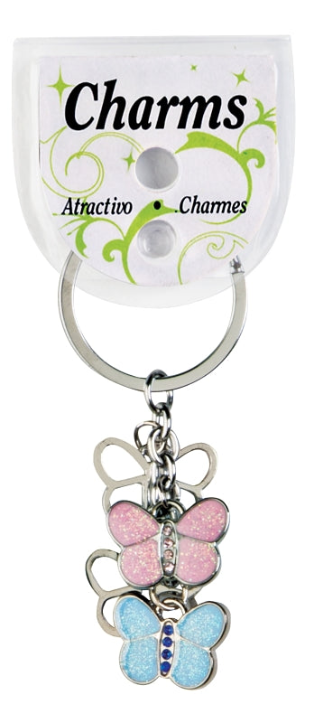 Hy-Ko Products Hy-ko Kh430 Butterfly Charm Key Ring (Pack of 5)