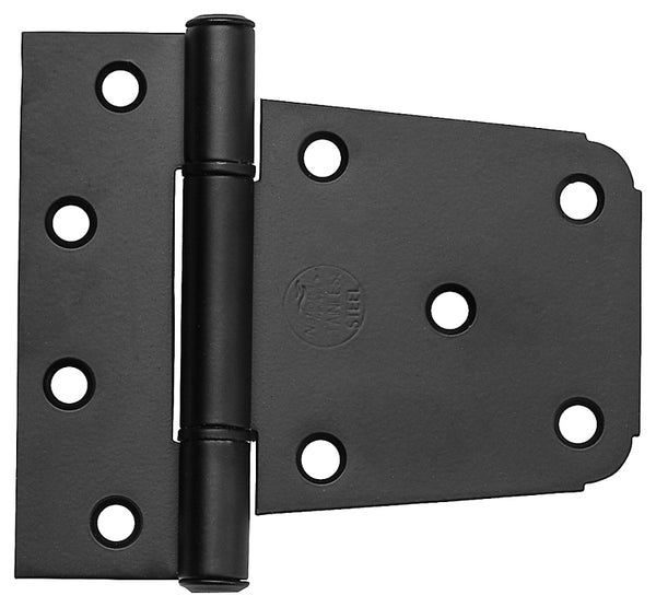 National Hardware N109-021 V289 Extra Heavy Gate Hinge in Matte Black,3-1/2 Inch