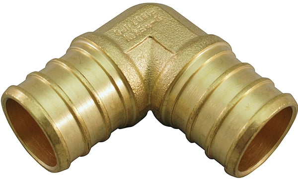 Apollo APXE3410PK Crimp Elbow, 3/4" x 3/4" Barb 90 deg Brass
