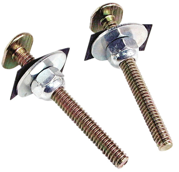 DANCO Brass Closet Bolts with Nuts and Washers Toilet Bolt Set, 1/4 inch x 2-1/4 inch, Brass, 2-Set (80156)