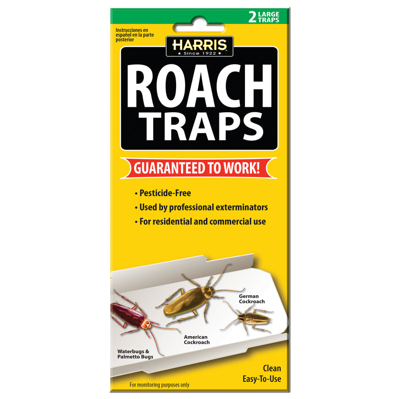 Harris Roach Glue Traps, Pesticide Free (2-Pack)