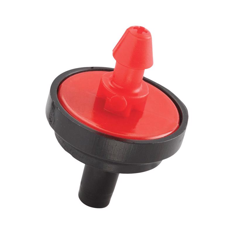 Raindrip PC2050B Pressure Compensating Dripper, 50-Pack, Red/Black