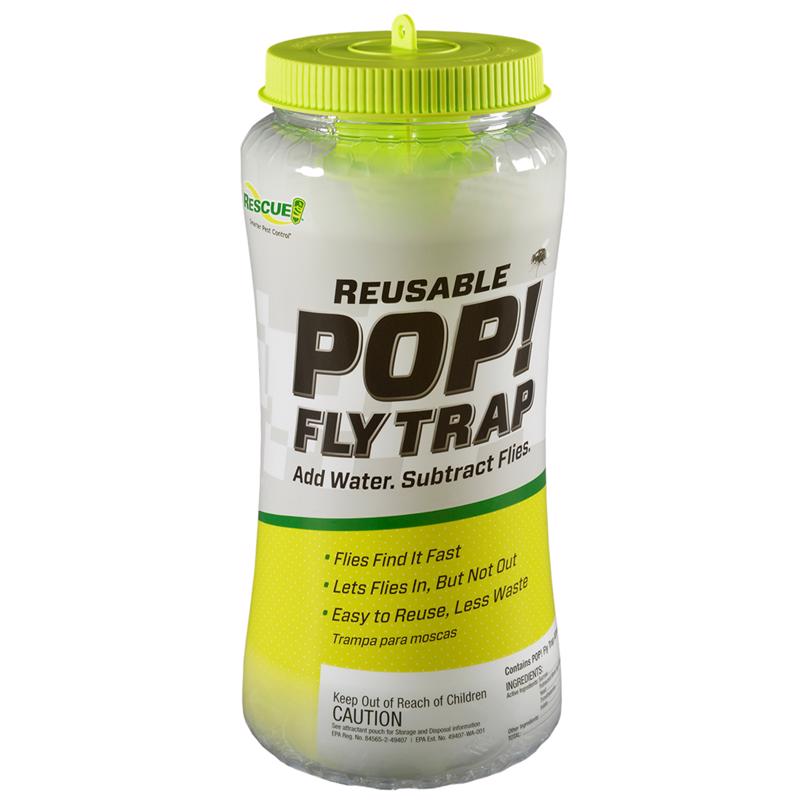RESCUE! POP! Fly Trap – Large Reusable Fly Trap for Outdoor Use