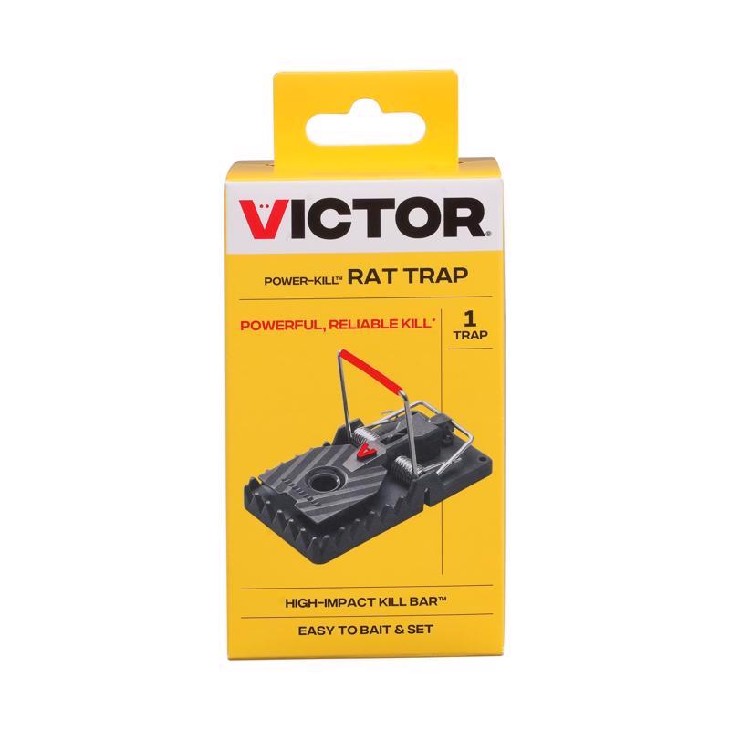 Victor Power Kill Rat Trap - M144B - Easy to Set Rat Trap - Humanely and Quickly Kills Rats - Versatile Placement Options