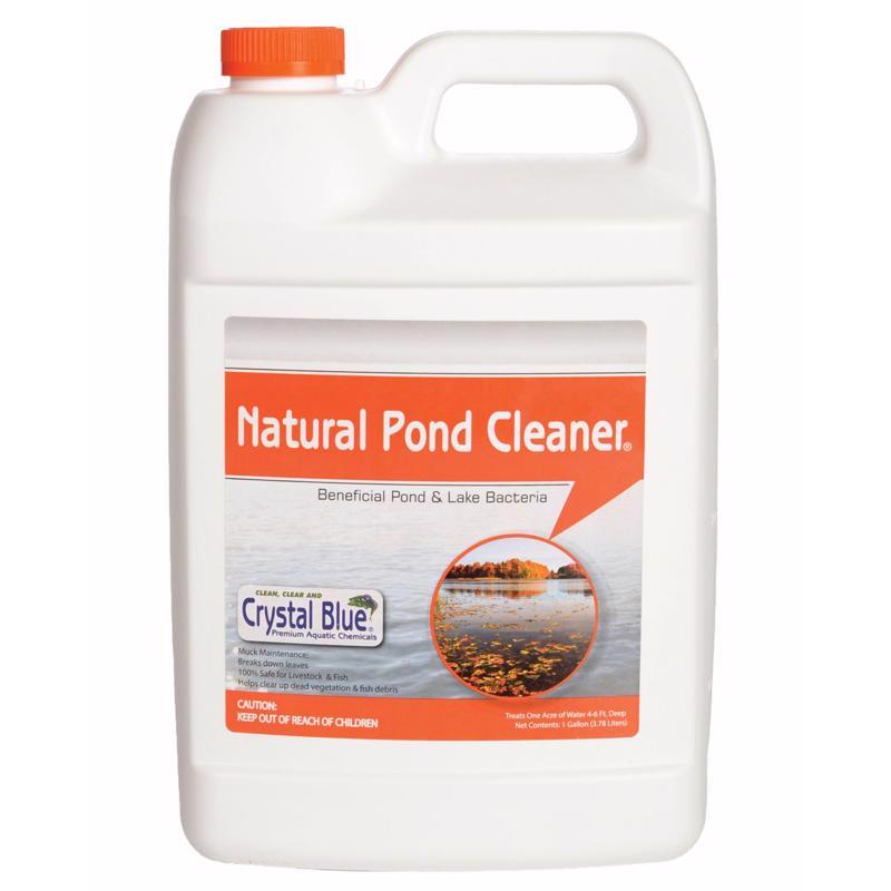 Crystal Blue Natural Pond Cleaner - Muck and Sludge Remover, Safe for Koi - 1 Gallon