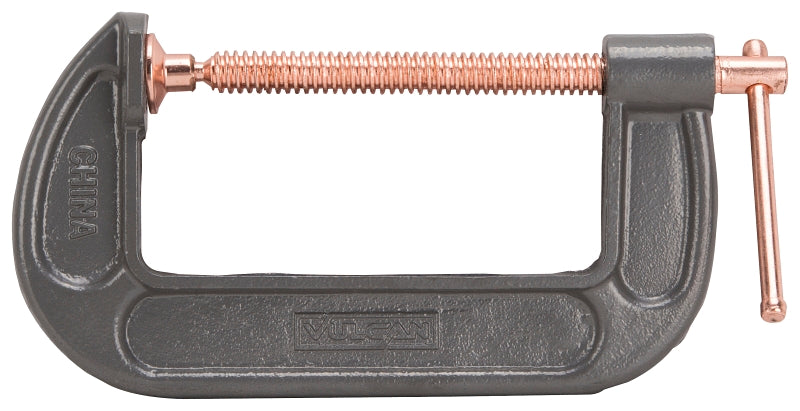 Lincoln Electric KH907 Steel C-Clamp, 5" Jaw Width, Gray (Pack of 1)