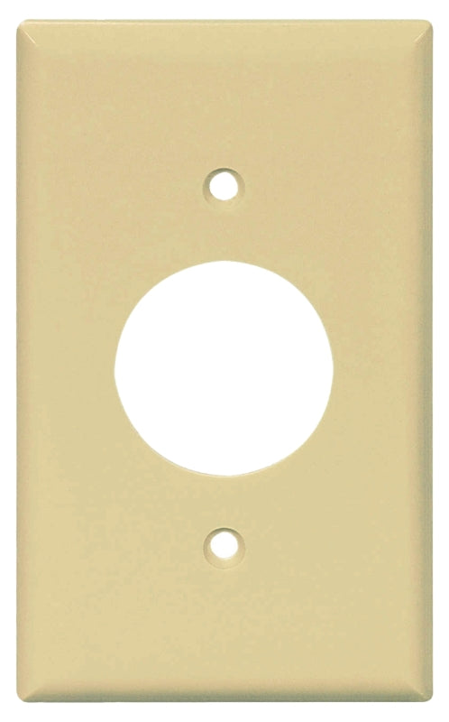 Eaton PJ7LA Mid-Size Polycarbonate 1-Gang Power Outlet Wallplate, Light Almond