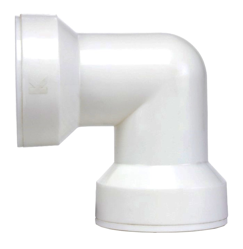 Plumb Pak 47QLK 90-Degree Kitchen Coupling Elbow, White