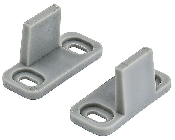 National Hardware N187-094 V1072 Sliding Door Hardware Double Floor Guide in Grey