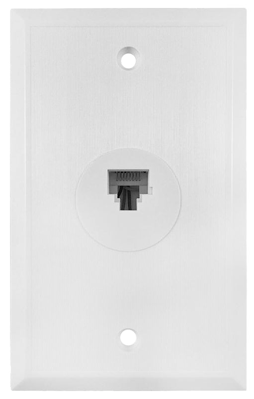 AmerTac Wallplate CAT5/6 White VW6EW (4-Pack)