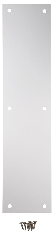 NATIONAL HARDWARE N270-504 3-1/2" x 15" Push Plate, Plain