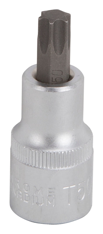 Mintcraft Vulcan 3505012414 Fractional Star Bit Socket, T50 Tip, Chrome