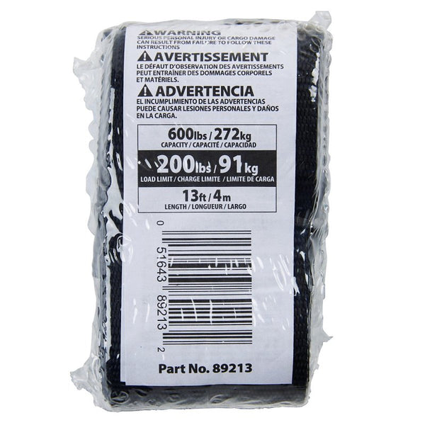 Keeper 89213 Lashing Strap, Black