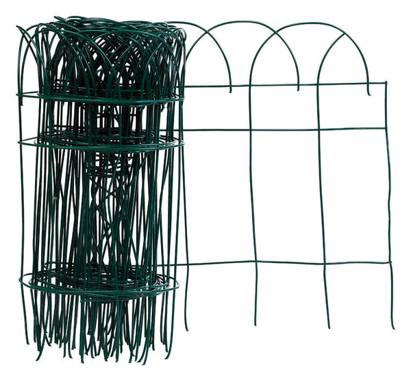 Panacea 240 in. L x 14 in. H PVC Green Scroll Garden Edging 89309