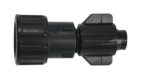 Raindrip S5800UB, Smart Loc Universal End Plug, Drip Irrigation Fitting for 1/2-Inch, 5/8-Inch, & 0.710-Inch Supply Tubing and Dripline, Black
