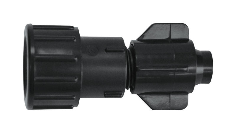 Raindrip S5800UB, Smart Loc™ Universal End Plug, Drip Irrigation Fitting for 1/2-Inch, 5/8-Inch, & 0.710-Inch Supply Tubing and Dripline, Black