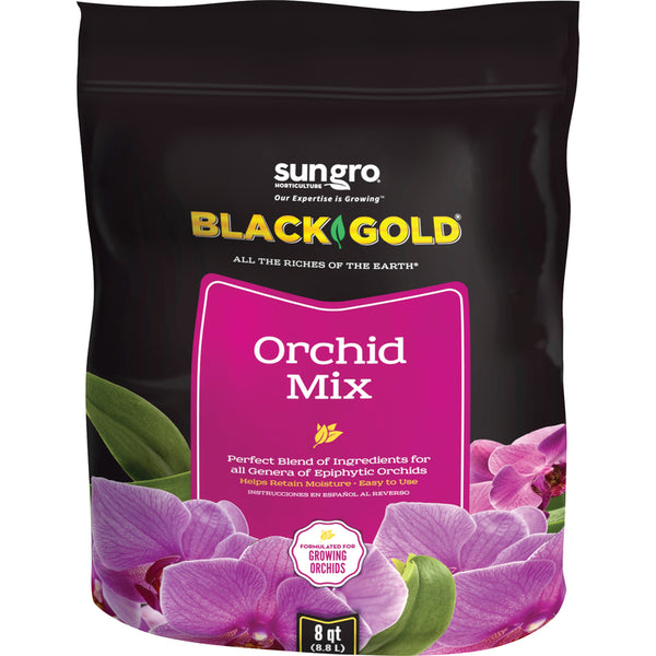 Sun Gro Black Gold Orchid Mix - Premium Orchid Potting Mix for Healthy Roots - 8 qt - Plastic 1411402.Q08P