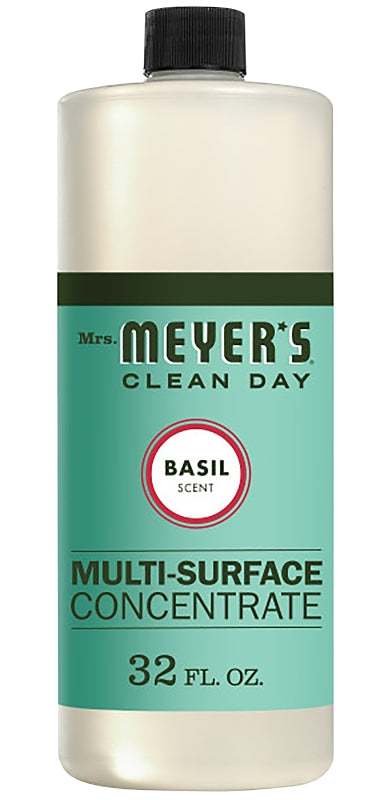 Mrs. Meyer's Multi-Surface Cleaner Concentrate, Use to Clean Floors, Tile, Counters, Basil, 32 fl. oz 14440