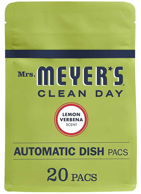 Mrs Meyers Clean Day Auto Dish Packet Lemon Verbena, 12.7 lb 14264