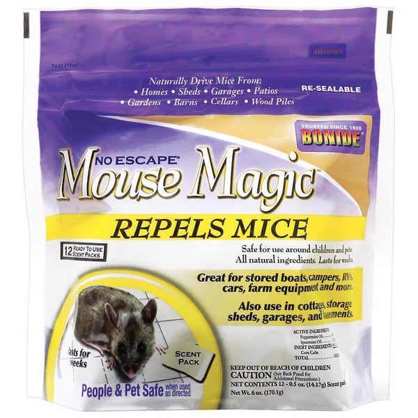 Bonide No Escape Mouse Magic Ready To Use Place Packs 866