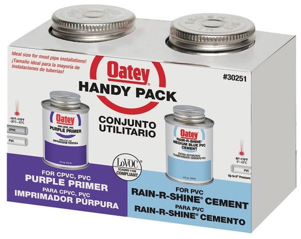 Oatey 30251 Rain R Shine 4OZ RainShine Weld Kit, 4 oz, White