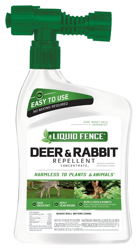 Liquid Fence Deer and Rabbit Repellent Concentrate 32 Oz HG-75044