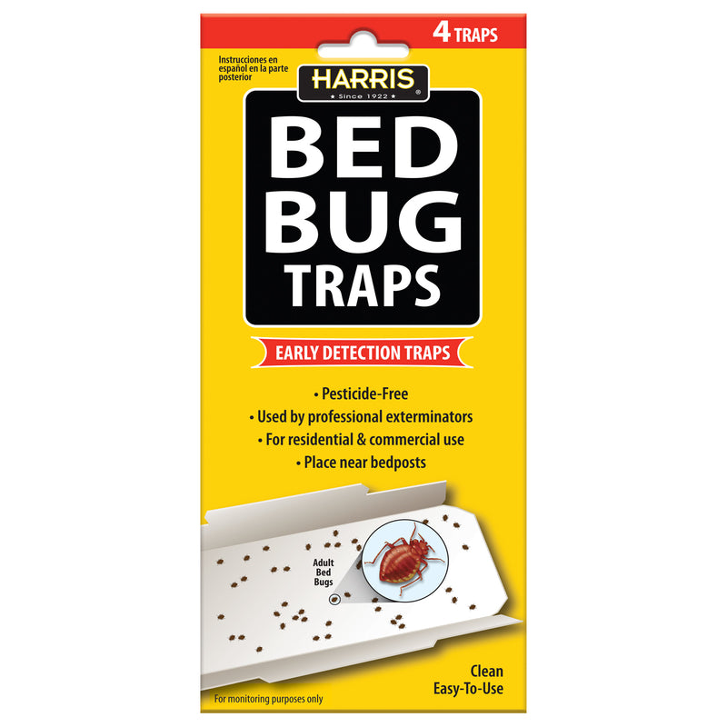 P F HARRIS Irresistible Lure Bed Bug Traps, 4 traps