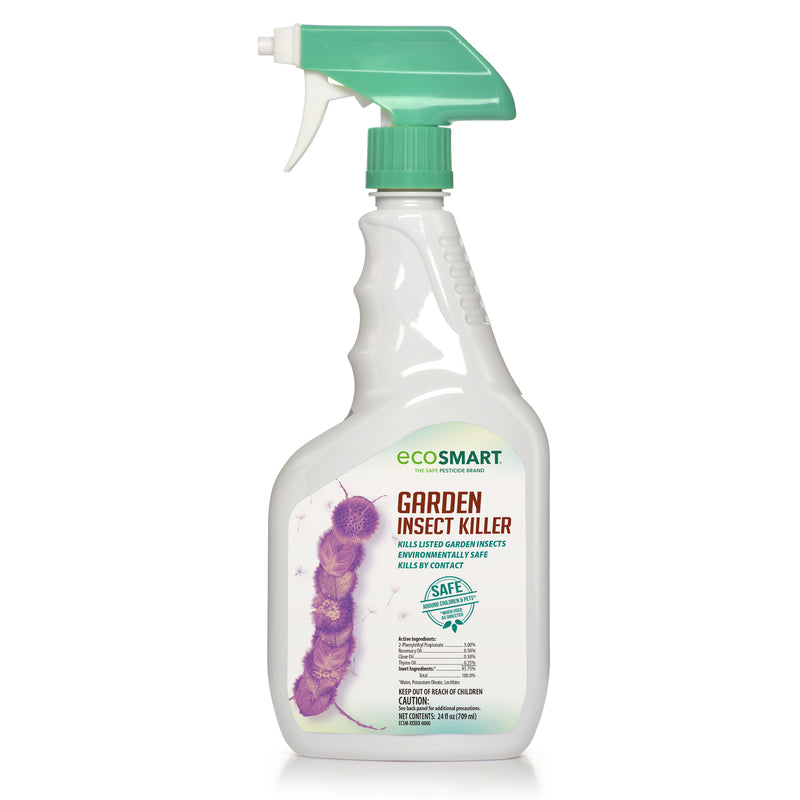 EcoSmart Natural, Plant-Based Garden Insect Killer with Rosemary and Peppermint Oil, 24 Ounce Ready-to-Use Spray Bottle
