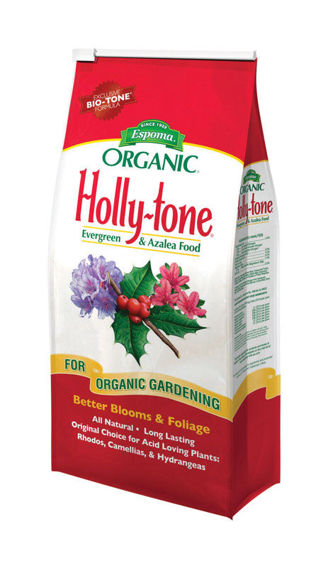 Espoma Organic Holly-Tone 4-3-4 Natural & Organic Evergreen & Azalea Plant Food; 18 lb. Bag; The Original & Best Fertilizer for All Acid Loving Plants Including Rhododendrons & Hydrangeas. HT18