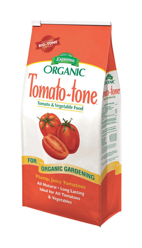Espoma Organic Tomato-Tone 3-4-6 with 8% Calcium. Organic Fertilizer for All Types of Tomatoes and Vegetables. Promotes Flower and Fruit Production. 18 lb. Bag