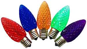 Hometown Holidays Bulb LED C9 Plastic CRYS Multi 24990