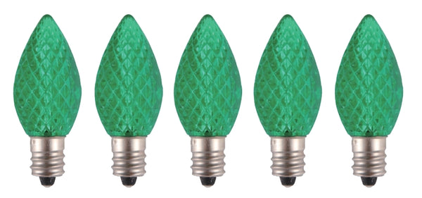 Hometown Holidays Bulb LED Retro C7 Crystal GRN 24775