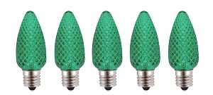 Hometown Holidays Bulb LED Retro C9 Crystal GRN 24995
