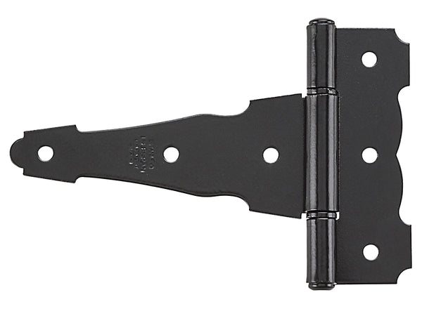National Hardware N109-041 SPB841 Ornamental T Hinge in Black,4 Inch