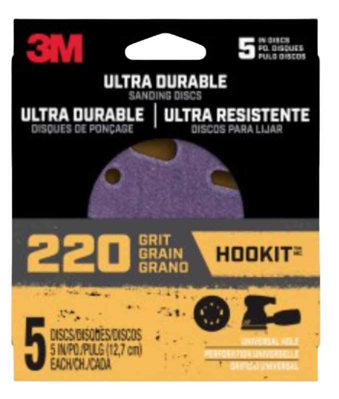 3M Sand Disc 220G 5X5" 5PK 27256