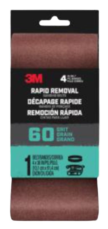 3M BELT4X361PK60 Sanding Belt, Brown 27384