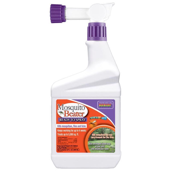 Bonide Mosquito Beater, 32 oz Ready-to-Spray Insect Repellent, Kills Mosquitoes, Flies and Ticks, Long Lasting Control Outdoors 6806
