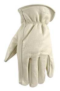 Wells Lamont Men's Leather Work Gloves, Reinforced Palm, Durable for Yardwork, Construction, and DIY, Beige, X-Large (1130XL)