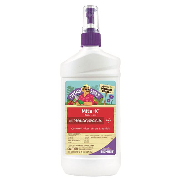 Bonide Captain Jack's Mite-X for Houseplants, 12 oz Ready-to-Use Spray for Insect Control 114