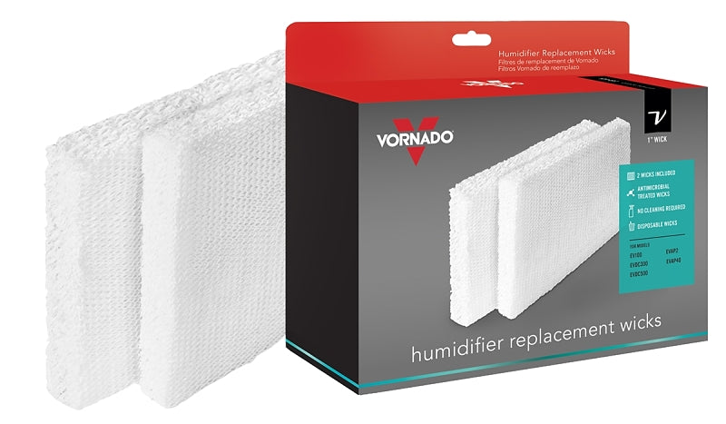 Vornado MD1-0034 Replacement Humidifier Wick (Pack of 2) , White
