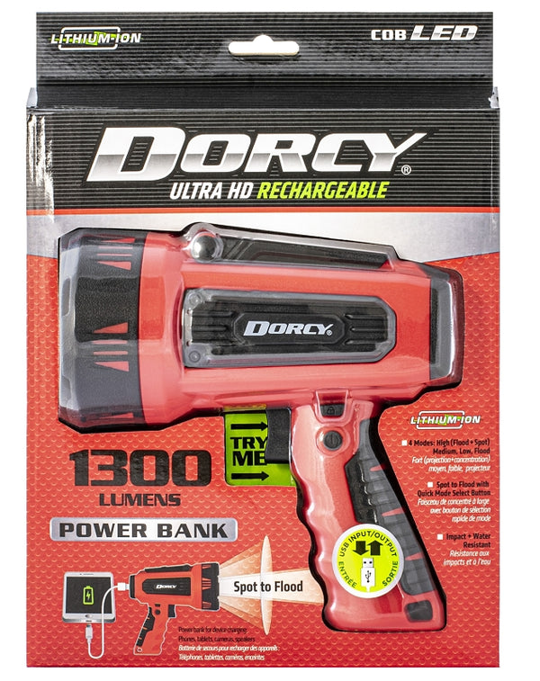 Dorcy Ultra USB Rechargeable 1, 300 lm Spotlight, black (DCY414356)