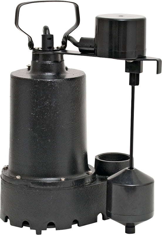 Superior Pump 92341 1/3 HP Cast Iron Submersible Sump Pump with Vertical Float Switch